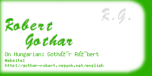 robert gothar business card